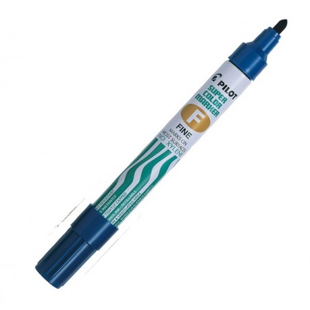 Marcatore Super Color permanente punta fine 4 mm blu Pilot