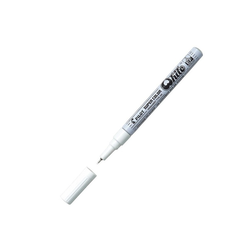 Marcatore a vernice Super Color punta extra fine 1 mm bianco Pilot