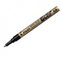 Marcatore a vernice Super Color punta fine 3 mm oro Pilot