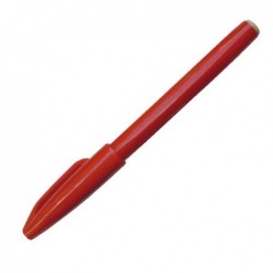 Pennarello Sign Pen S520 punta feltro punta 2 mm rosso Pentel