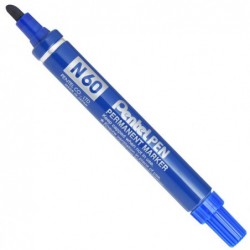 Marcatore permanente N60 punta scalpello blu Pentel