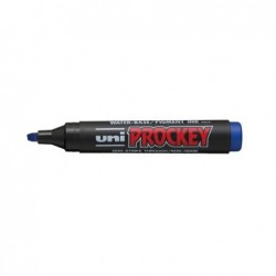 Marcatore Uni Prockey M126 punta a scalpello da 1,005,70mm blu Uni Mitsubishi