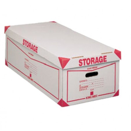 Scatola Storage con coperchio 38,5x26,4x75,5 cm bianco e rosso 1604 Esselte Dox