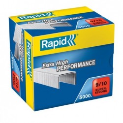 Punti Rapid Super Strong alti spessori 9/10 acciaio zincato metallo Rapid conf. 5000 pezzi