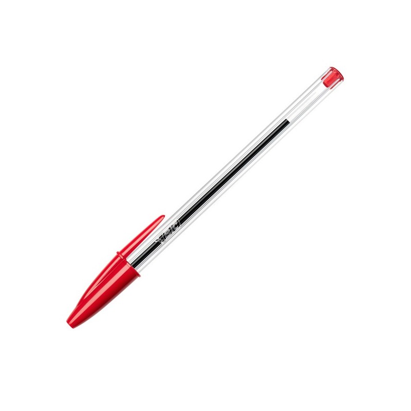 Penna a sfera Cristal punta media 1,0mm rosso Bic conf. 50 pezzi