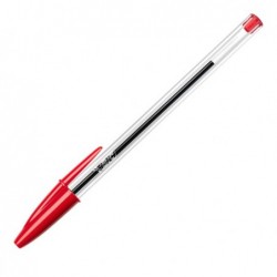 Penna a sfera Cristal punta media 1,0mm rosso Bic conf. 50 pezzi