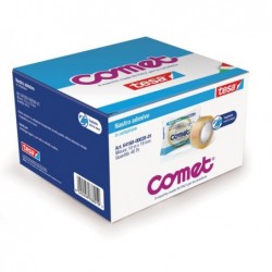 Nastro adesivo 10 m x 1,9 cm cellophane trasparente Comet