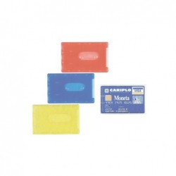 Porta Cards rigido PVC 8,5x5,4 cm colori assortiti Favorit