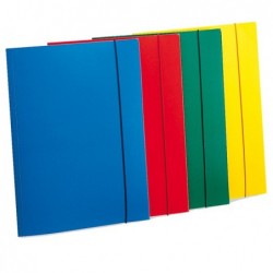 Cartellina con elastico PPL 3 lembi 23,5x34,5 cm giallo Fellowes