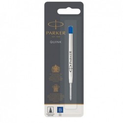 Refill sfera Quink standard punta large metallo blu Parker