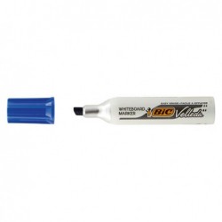 Pennarello Whiteboard Marker Velleda 1781 punta a scalpello da 3,2 a 5,5mm blu Bic