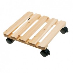 Trolley portavaso in legno 30 x 30 cm Verdemax