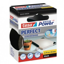 Nastro adesivo telato XP Perfect 3,8 cm x 2,7 m nero Tesa