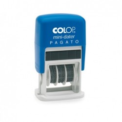 Timbro Mini Dater S160/L1 Datario + PAGATO 4 mm autoinchiostrante Colop®