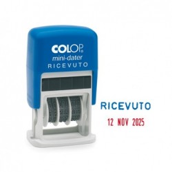 Timbro Mini Dater S160/L1 Datario + RICEVUTO 4 mm autoinchiostrante Colop®