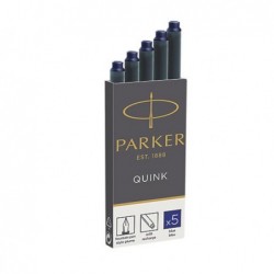 Cartucce standard inchiostro Quink lunghezza 75 mm blu Parker scatola 5 pezzi