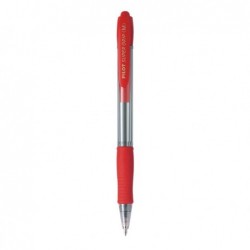 Penna a sfera a scatto Supergrip punta media 1,0mm rosso pilot