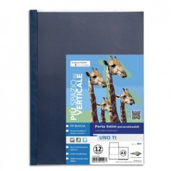 Portalistini personalizzabile Uno TI 30x42 cm (libro) 12 buste blu Sei Rota