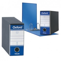 Registratore Oxford G81 dorso 8 cm memorandum 23x18 cm blu Esselte