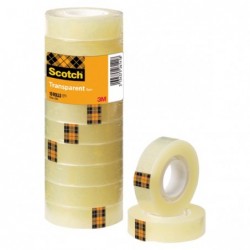 Nastro adesivo 508 1,5 cm x 33 m trasparente Scotch torre 10 rotoli