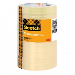 Nastro adesivo 508 1,5 cm x 66 m trasparente Scotch torre 10 rotoli