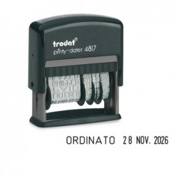 Timbro Printy Dater Eco 4817 Datario + Polinomio 3,8 mm autoinchiostrante Trodat®