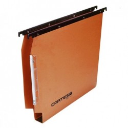 Cartella sospesa Cartesio armadio interasse 33 cm fondo U 30 mm 32,6x28 cm arancio Bertesi