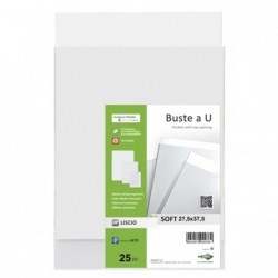 Buste a sacco Soft PPL 27,5x37,5 cm liscio trasparente Sei Rota conf. 25 pezzi