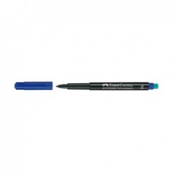 Pennarello Multimark universale permanente con gomma punta media 1,0mm blu Faber Castell