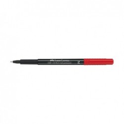 Pennarello Multimark universale permanente con gomma punta media 1,0mm rosso Faber Castell