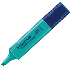 Evidenziatore Textsurfer Classic punta a scalpello tratto 1,0mm5,0mm turchese Staedtler