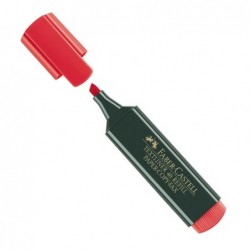 Evidenziatore Textliner 48 punta di 3 differenti larghezze: 5,03,01,0mm rosso Faber Castell