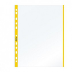 Buste forate con banda colorata Linear buccia 21 x 29,7 cm giallo Favorit conf. 10 pezzi