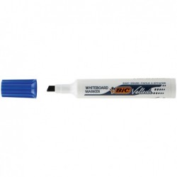 Pennarello Whiteboard Marker Velleda 1791 punta a scalpello da 3,3mm a 4,6mm blu Bic