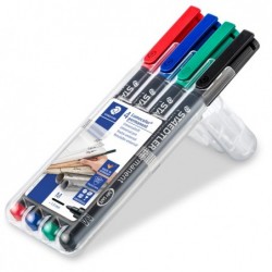 Pennarello Astucci Lumocolor Permanent 317 punta 1,0mm 4 colori Staedtler