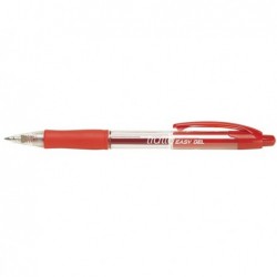 Penna a sfera a scatto Easy gel tratto 0,5mm rosso Tratto