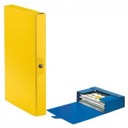 Scatola progetto Eurobox dorso 4 cm 25x35 cm giallo Esselte