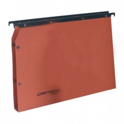 Cartella sospesa Cartesio Plus armadio interasse 33 cm fondo U 30 mm 32,6x28 cm arancio Bertesi