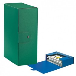 Scatola progetto Eurobox dorso 12 cm 25x35 cm verde Esselte