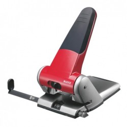 Perforatore 5180 passo 8 cm max 65 fogli 2 fori rosso Leitz