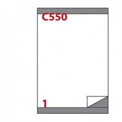 Etichette adesive C/550 in carta permanenti 210 x 280 mm 1 et/fg 100 fogli bianco Markin