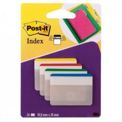 Segnapagina Post it® Index Strong 686F1 per archivio 50,8 x 38 mm colori classici Post it® conf. 24 pezzi