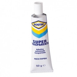 Adesivo Supertrasparente universale 50 gr trasparente Bostik