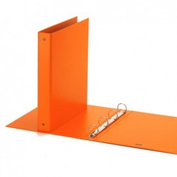 Raccoglitore Europa 4 anelli tondi 30 mm dorso 4 cm 22x30 cm arancio Favorit