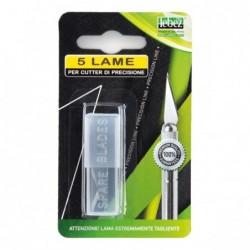 Lame di ricambio per cutter Hobby Knife Lebez conf. 5 pezzi