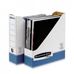 Portariviste Bankers Box System 7,8 x 31,1 x 25,8 cm bianco/blu Fellowes