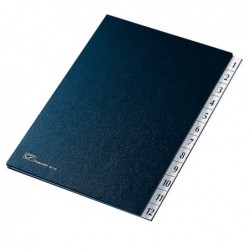 Classificatore numerico 1/12 24x34 cm blu Fraschini