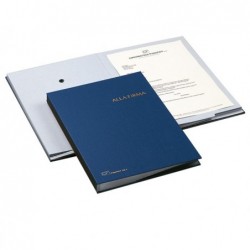 Libro firma 18 intercalari 24x34 cm blu Fraschini