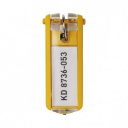 Portachiavi Key Clip giallo Durable conf. 6 pezzi