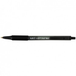 Penne a sfera a scatto Soft Feel punta 1,0mm nero Bic conf. 12 pezzi